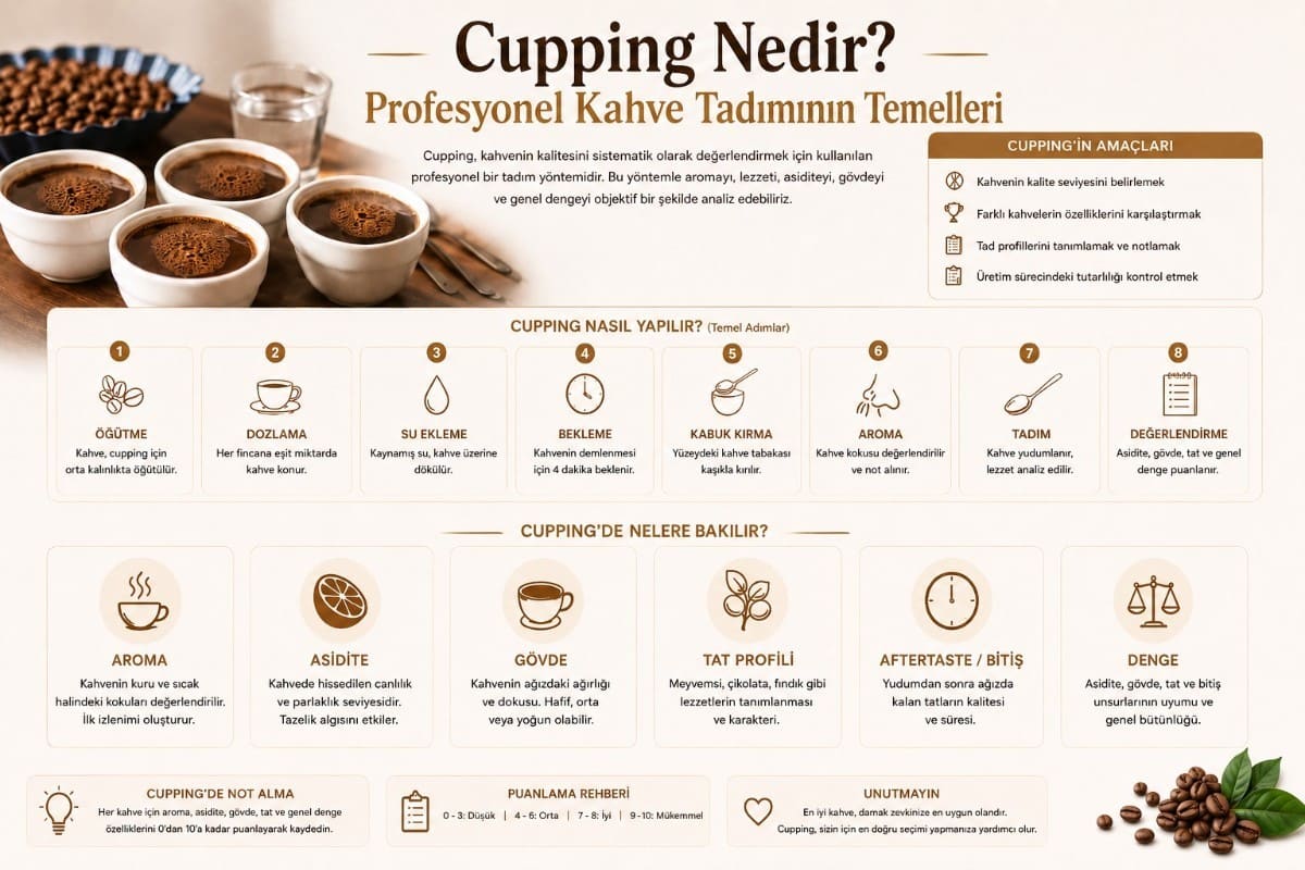 Cupping Nedir? Profesyonel Kahve Tadımının Temelleri