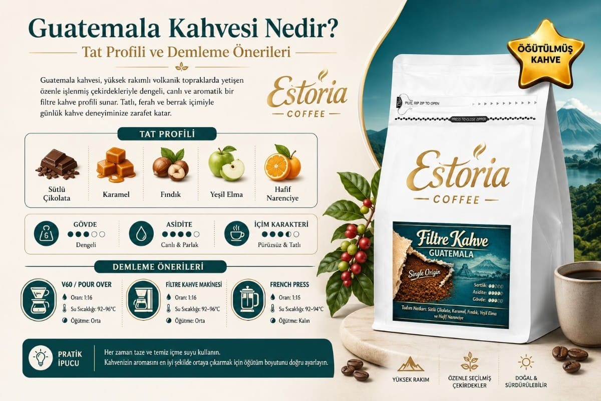 Guatemala Kahvesi Nedir? Tat Profili ve Demleme Önerileri