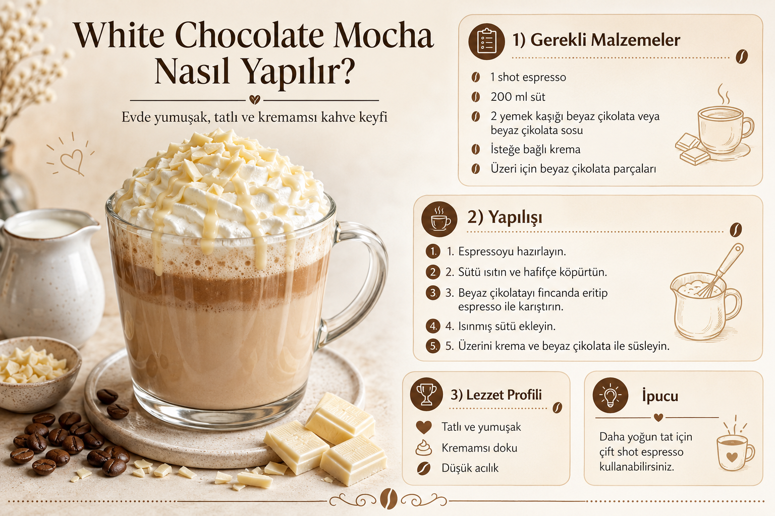 White Chocolate Mocha Nasıl Yapılır?
